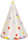 Party Hats Beige Multicolor Confetti 6 pcs