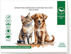 Εντομοαπωθητικες Αμπουλες Value Imports Geraniol Safe Σκυλο Γατα 4x1ml