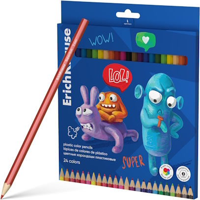 ErichKrause Colored Pencils Jolly Friends Set 24 Colours