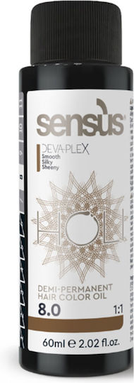 Sensus Προσωρινή Βαφή Μαλλιών 8.0 Light Natural Blonde 60ml