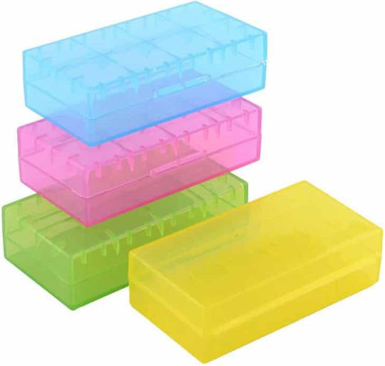 Plastik Storage Case 18650 Batterie Hellblau