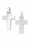 Senzio Belibasakis Male White Gold 14K Double Sided Cross Without Chain