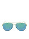 Isabel Marant Women's Sunglasses with Gold Frame and Green Lens