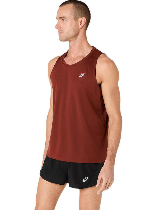 ASICS Core Sportliche Herrenbluse Burgundisch