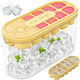 Verk Group Ice Cube Mold Cube from Silicone with Lid Yellow