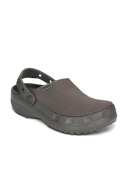 Crocs Classic Damen Holzschuhe Grau