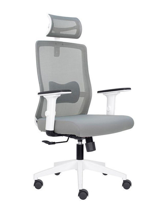 Fylliana Fl8067 Офисен Стол с Регулируеми Подлакътници Сив Fylliana Fl8067 Офисен Стол с Регулируеми Подлакътници Сив