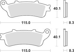 Trw Zf Brake Pads Kh261 Sinter Street Honda Nt 650 V Deauville 02-05 Vfr 800 98-13 Xl 1000 V 99-13 Cbr 1100 97-08 Stx 1300 02-16 Vt 1300 10-16 Vtx 1800 01-08 Rear