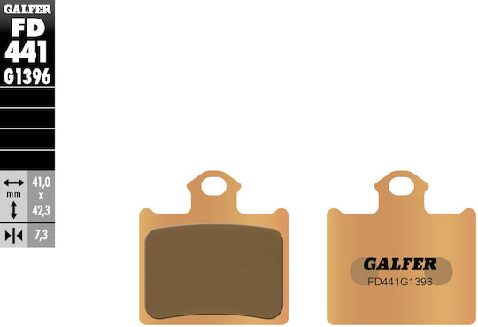 Galfer Brake Pads Kh602 Sintered Metallic Gold Off Road