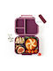 Lekkabox Mini Classic Plastic Lunch Box Purple