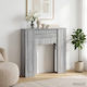 vidaXL vidaXL Wooden Fireplace Mantel 93x89cm