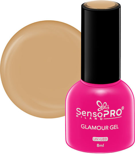 SensoPro Glamour Ojă Pentru Unghii Cu Gel Perfect Coffee #20 Ochi De Pisică 8ml