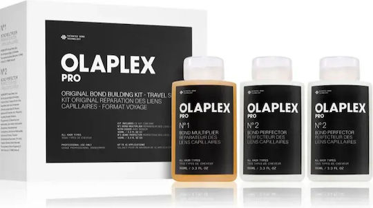 Olaplex Kit de Tratament pentru Construirea Legăturilor Păr Decolorat Mărime de Călătorie 3 Bucăți