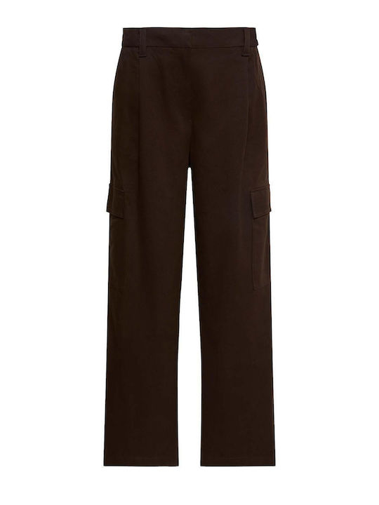 Calvin Klein Women's Fabric Cargo Trousers in S...