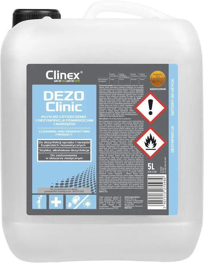 Clinex Καθαριστικό Υγρό Γενικής Χρήσης με Απολυμαντική Δράση 5lt