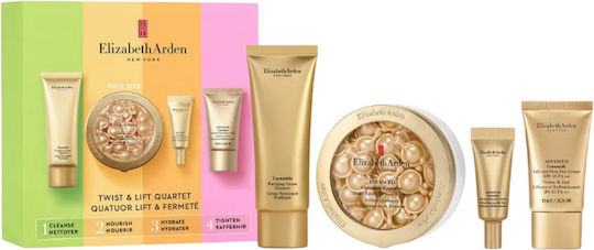 Set Elizabeth Arden Ceramide Elimină Impuritățile Cremă de Curățare 50 Ml + Advanced Ceramide Ser Capsule Restorative Pentru Față 60 Buc + Cremă de Ochi Ceramide Retinol Lift & Firm 5 Ml + Adva
