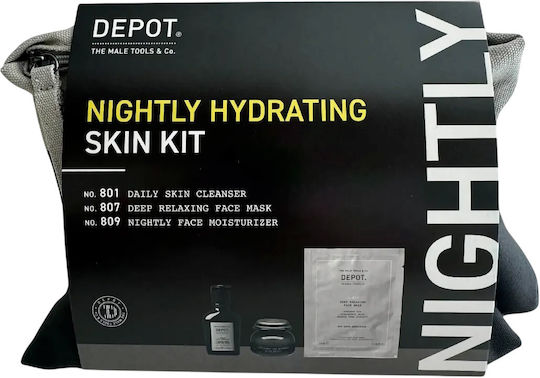 Set Depot 800 Skin Specifics No 809 Moisturizing Night Cream Face 65 Ml + 800 Skin Specifics No 801 Activated Charcoal Detoxifying Cleansing Gel Face 50 Ml + 800 Skin Specifics No