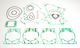 Athena Gasket Set Ktm Sx50lc `09-18 Water Cooled