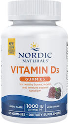 Nordic Naturals Vitamin D3 Gummibärchen Nordic Naturals Wild Berry 60 Stück