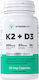 Vitamin360 K2+d3 Vitamin360 30 вегетариански капсули