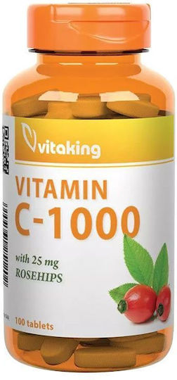Vitaking Витамин C 1000 мг Шипка Vitaking 100 Таблетки