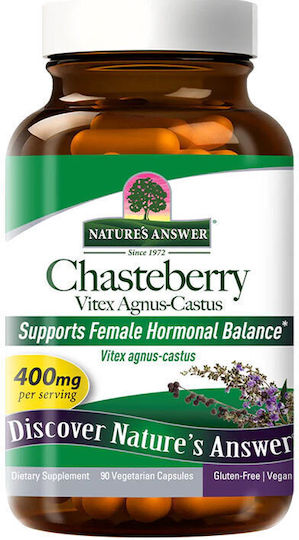 Nature's Answer Chasteberry Vitex Agnus-castus Nature's Answer 90 Вегански капсули