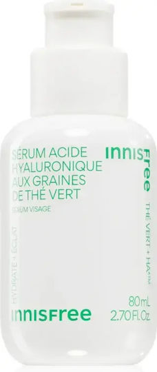Innisfree Green Tea Seed Hyaluronic Soothing Face Serum Brightening Hydration 80 Ml