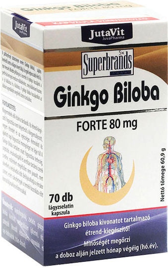 Jutavit Ginkgo Biloba Forte 80 Mg Softgel Jutavit 70 Softgels