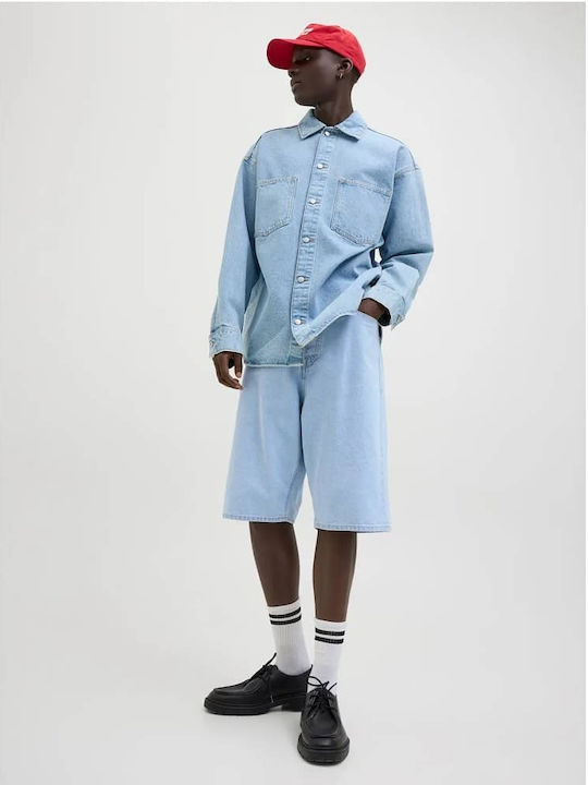 Jack & Jones Мъжка Бермуда Деним Син Denim