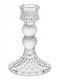 ecarla Glass Candle Holder In Transparent Colour 13cm