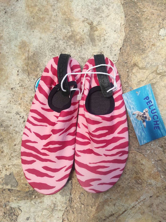 Damen Aqua Slippers – Peluche W Zebra Rote