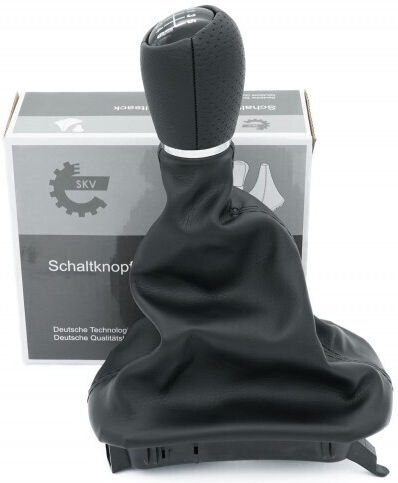 Car Shift Knob Cover Seat Leon Toledo Ii 1m0711113a 6b Black Leather 1m0711113a