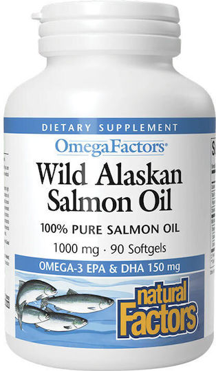 Natural Factors Wild Alaskan Salmon Oil Natural Factors 90 меки капсули