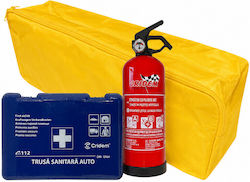Auto-Notfall-Kit mit Apotheke und Feuerlöscher