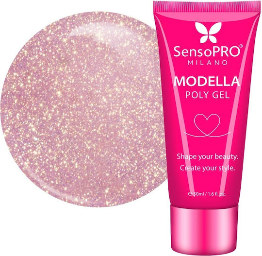 SensoPro Geluri Unghii Rose Gold Sheen 50ml