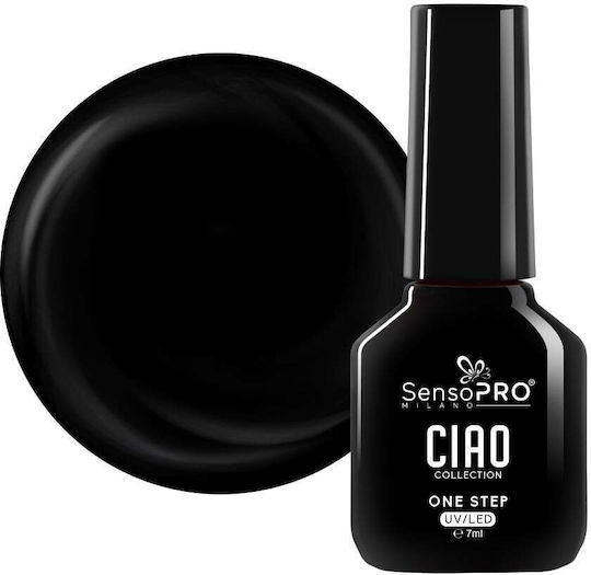 SensoPro Milano Ojă Pentru Unghii Cu Gel Negru Shine 7ml