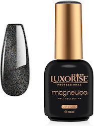 Luxorise Gel Nagellack Silk Schwarz Pearl Katze...