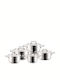 Orion Anett Pots Set from Stainless Steel with Ceramic Coating 10 Pieces