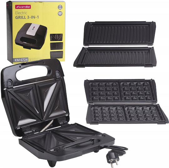 Kamille 6724 Toaster 2 Slots 800W Black