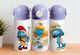 Kids Water Bottle Thermos Stainless Steel Cap With Straw Purple 360ml