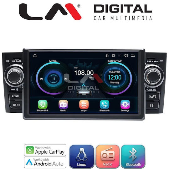 LM Digital Car Audio System for Fiat Punto 2005 to 2012 Bluetooth USB Wi-Fi GPS