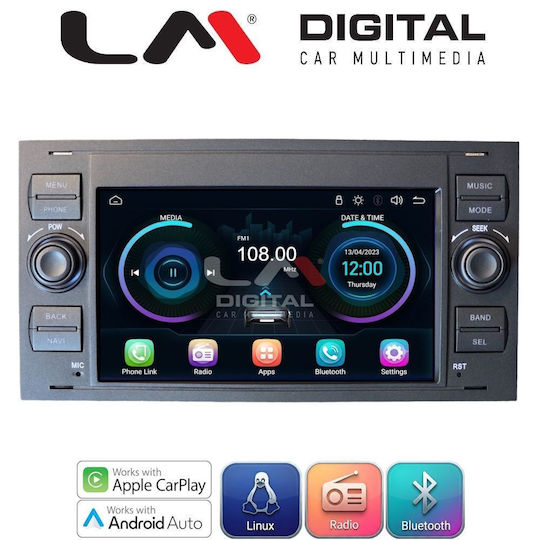 LM Digital Ηχοσύστημα Αυτοκινήτου για Ford C-Max / Fiesta / Focus / Fusion / Galaxy / Kuga / S-Max / Transit / Transit Connect (Bluetooth/USB/WiFi/GPS)