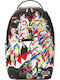 Sprayground Hideki Saijo Spray Mashup Σχολική Τσάντα Πλάτης Γυμνασίου - Λυκείου με Θήκη για Παγούρι Πολύχρωμη 29 x 15 x 45εκ