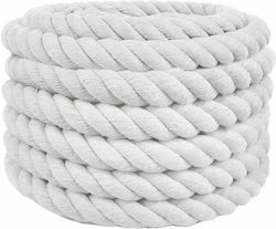 vidaXL Seil Weiß 3,6 X 3,6 X 2500 cm Baumwolle
