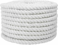 vidaxl Seil Weiß 2,4 X 2,4 X 2500 cm Baumwolle