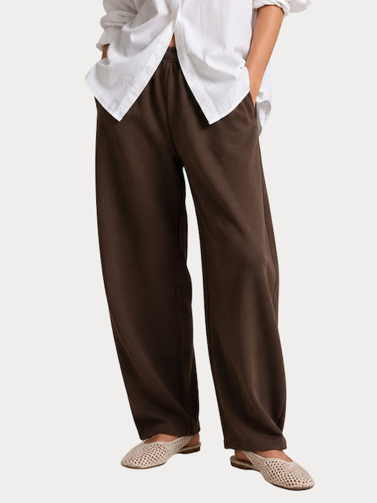 Damen Stoffhose mit Gummiband in Loose Passform Bracken