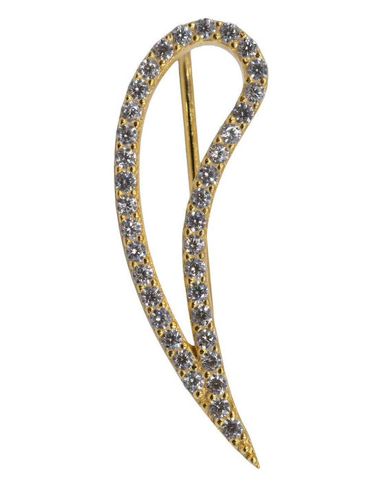 Poco Loco Ohrringe Ear Climbers aus Silber mit Steinen