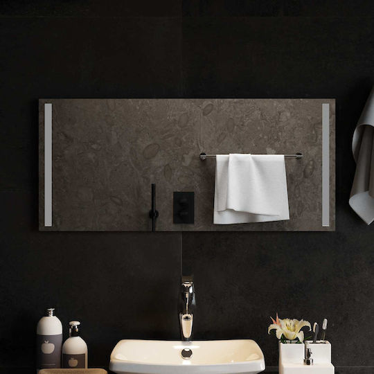 vidaXL Bathroom Mirror Led 90x40cm Transparent