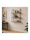 Wall Shelf Fema Black 60x20x80cm
