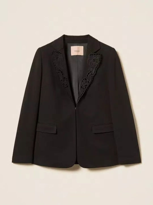 Twinset Sacou Dama Negru Twinset Sacou Dama Negru